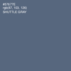 #57677E - Shuttle Gray Color Image